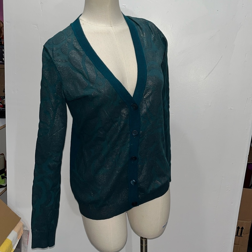 Escada green sweater size small